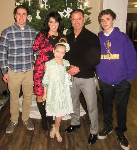 Jakeob Walmsley and his family.